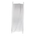 White Color Solid Satin Ribbons Polyester Ribbon for Clothing DIY. 