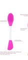 Silicone Face Mask Applicator, 2 in 1 Double-Sided Facial Scrubber Brush Tool, Double-Head Manual Cleansing Brush for Deep Gentle Exfoliating (PACK OF 1). 