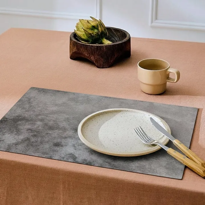 Genuine Leather Look Placemat – Premium Table Mat | Elegant & Durable ...