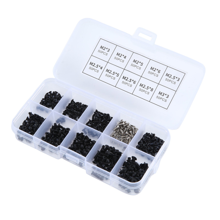 500Pcs Stainless Steel Laptop Screws Kit M2, M2.5, M3 for Gateway Durable Easy Install Easy to Use