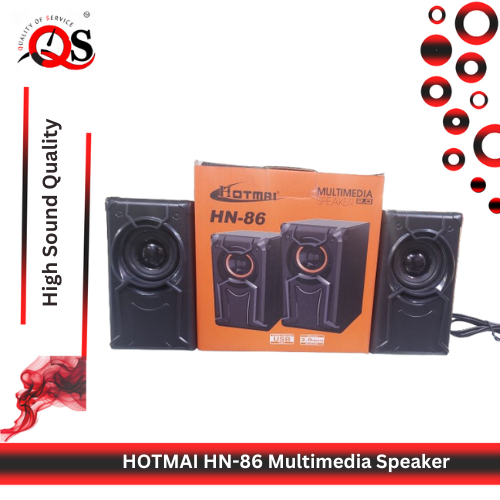 Ft-165 Computer Speakers With Heavy Bass,Subwoofer, Volume Control, 3.5mm Audio, USB Wired Powered Built-in Four Loudspeaker Diaphragm Multimedia Speaker for PC/Laptops/desktop/ Computer - High Quality By Qs