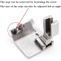 T9 Sewing Presser Foot Adjustable Folded Rolling Edge Guide Feet Hemmer Foot Magnetic Seam Guide Industrial Needle Machines. 
