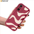 AMORVOR for Redmi K40 Pro Xiaomi Poco F3 MI 11x Back Cover Soft Square Ladder Black Zebra Stripe Silicone Camera Protection Phone Case. 