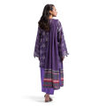 Maahru - Unstitched fabric for women - 2 Piece (Blended Lawn) - Plum Fusion. 