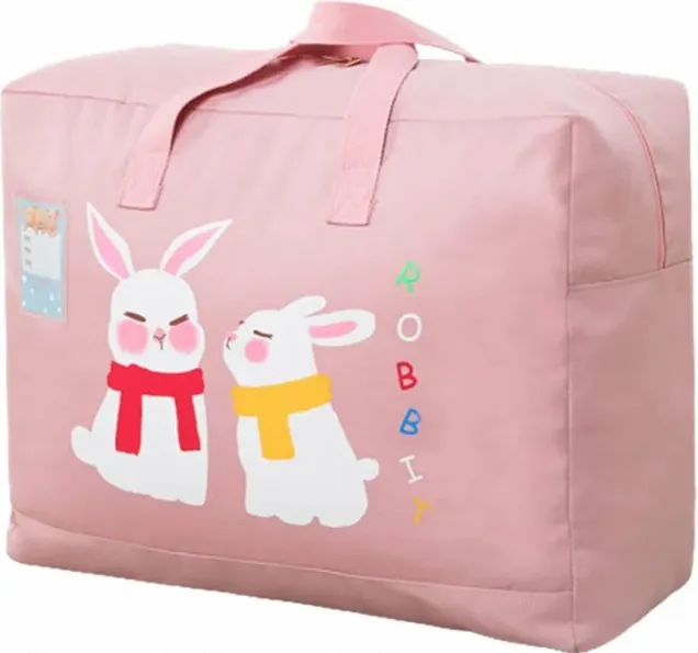 Baby%20Blue%20Dinosaur%20Travel%20Bag%20Zipper%20Closure%20Cartoon%20Print%20-%20Image%203