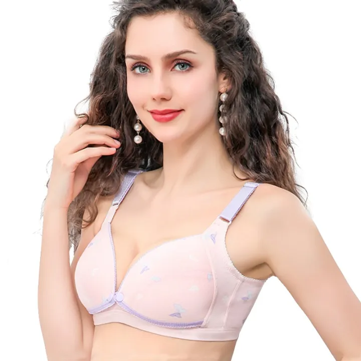 Maternity%20Nursing%20Comfortable%20Front%20Open%20Button%20Bra%20Breastfeeding%20Bra%20With%20Lace%20Design%20For%20Girls%20And%20Womens.%20(%20Note%20Color%20May%20Vary%20Depending%20On%20Stock)%20-%20Image%205