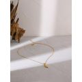 Yhpup Trendy Metal Rose Flower Pendant Necklace 316 Stainless Waterproof Jewelry Collar Necklace. 