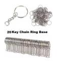 20 Key Chain Ring Base for Making Key Chains. 