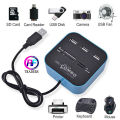 Smart Mini USB HUB All in 1 Combo 3 Ports USB 2.0 Splitter Adapter TF SD SDHC M2 MS MMC Slot Card Reader for PC Laptop Desktop. 