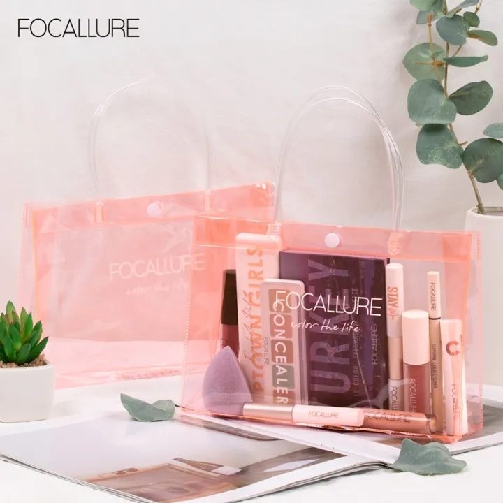 FOCALLURE%20PVC%20Handbag%20Gift%20bag%20Waterproof%20Travel%20Ultra-portable%20Makeup%20bag%20-%20Image%203