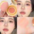 Air Cushion Blush with Puff Soft Face Brightening Contouring Shadow Blusher Powder Peach Pink Cheek Tint Korean Makeup Cosmetics. 