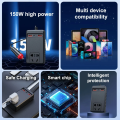 Universal 150W Car Power Inverter – DC 12V/24V to 110V/220V AC Converter, Intelligent Auto Power Adapter for Laptop, Phone, and Electronics. 