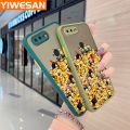 YIWESAN For Oneplus 5T Case Cartoon Cute Yellow Thin Frosted Transparent Cover Lens Camera Protect Edge Full Cover Casing Hard Cases. 