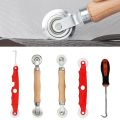 Durable Stainless Steel Rubber Rolling Wheel Tools Hand Tool Rubber Disassembling Tool Household Gauge Pressing Wheel Household. 