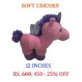 Pink Purple Soft Flying Unicorn Stuffed Toy Is Ideal For Gift To Kids, Children, Boys And Girls, Friends, Spouse On Birthday, Anniversary, Engagement Etc.. 