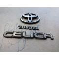 TOYOTA CELICA Emblem Set In Metal. 