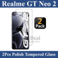 Realme GT Neo 2 Screen Protector Tempered Glass - Pack of 2. 