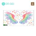 Bathroom Wall Decor Angel Wings Wall Art Decal Vibrant Color Creative Sticker for Home Decor Removable Stylish Wall Sticker for Living Room. 