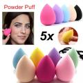 (BIG SIZE) 5 X Beauty Foundation Blending Makeup Sponge Blender Flawless Powder Puff. 