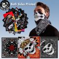 Musion - Cotton Fashion Hip Hop Classic Paisley Bandana Square Scarf 55cm x 55cm Black Red Headband Printed For Women/Men/Boys/Girls. 