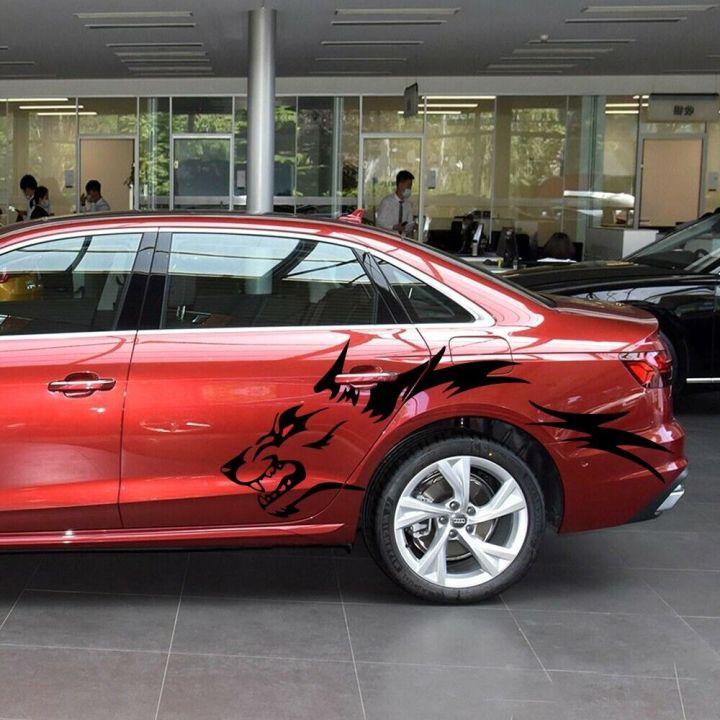 80%C3%9771CM%20Running%20Wolf%20Vinyl%20Sticker%20Car%20Side%20Door%20Rear%20Wheels%20Trim%20Decal%20Black%20-%20Image%203