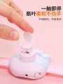 kt cat mini fan watch cartoon children student portable small electric fan Hello Kitty charging fan. 