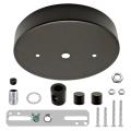 Ceiling Lighting Canopy Kit Pendant Light Plate Cover Black. 