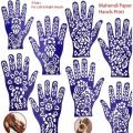 mehndi paper designs 1 pair. 
