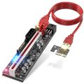 PCIE Riser V011 PRO  PCIE Express Riser V011 PRO PCIE X16 Riser Card for Mining Black card slot black line. 