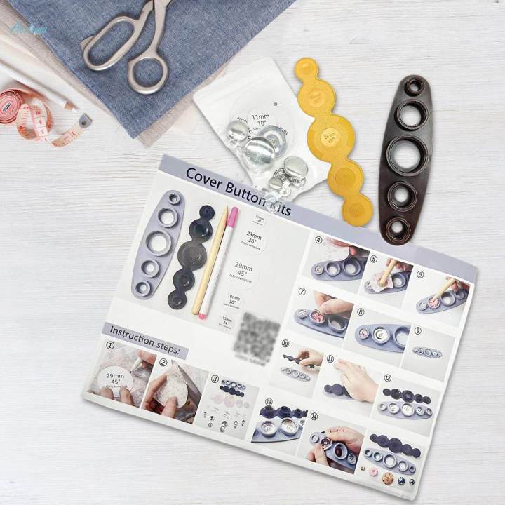 Cover Button Maker Tool Fabric Covered Button for Down Jacket Jeans ...