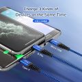 TOPK AN24 3 In 1 Fast Charging Cable Micro USB Type C Cable Multi port USB charging cable. 
