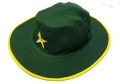 White & Green Cricket Hat Sports Hat. 