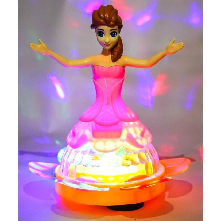 Dream Princess Doll with Music and 4D Lights for Kids - Random Color