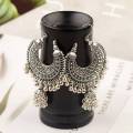Vintage Ethnic Gypsy Indian Earrings For Women Boho Jewelry Ladies Retro Round Bell Tassel Hollow Tassel Jhumka Earrings 2020. 