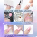 8 in 1 Poly Gel Nail Set 6W LED Lamp Nail Art UV Quick Extension Nail Kit. 
