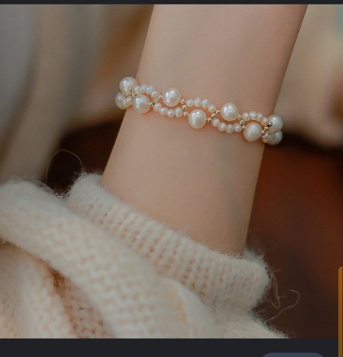 Luxury Pearl Bracelet Birthday Wedding Valentine's Day Gift Elegant Temperament Pearl Bracelet Jewelry