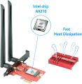 Ziyituod WiFi 6E Card AX210 Wireless 5400Mbps with Bluetooth 5.2 Adapter. 