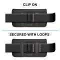 Phone Nylon Pouch Cell Phone Belt Clip Carrying Holster Case Waist Bag For 4.7-6.8inch iPhone,Samsung Galaxy S23 Ultra 5G. 
