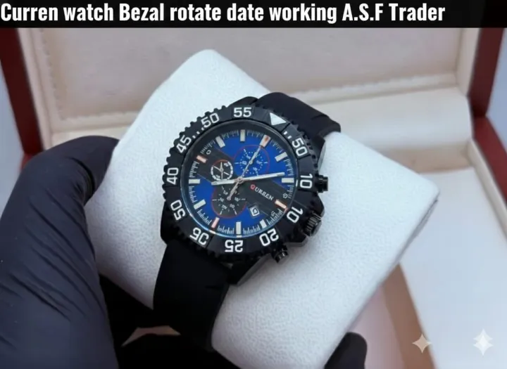 styles%20watch%20for%20men%20Sports%20Chronograph%20Watch%20for%20Men%20%E2%80%93%20Black%20&%20Blue%20And%20Silver%20Dial,%20Premium%20Rubber%20Strap%20Heavy%20Duty%20Black%20Bezel%20Rotating%20-%20Image%203