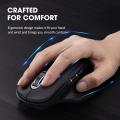 VicTsing Wireless Mouse Multi-Device, Rechargeable Bluetooth Mouse Comfortable Ergonomic with USB Receiver and Thumb Wheel, Built-in Rechargeable Battery for Laptop, Mác, PC and Windows etc.. 