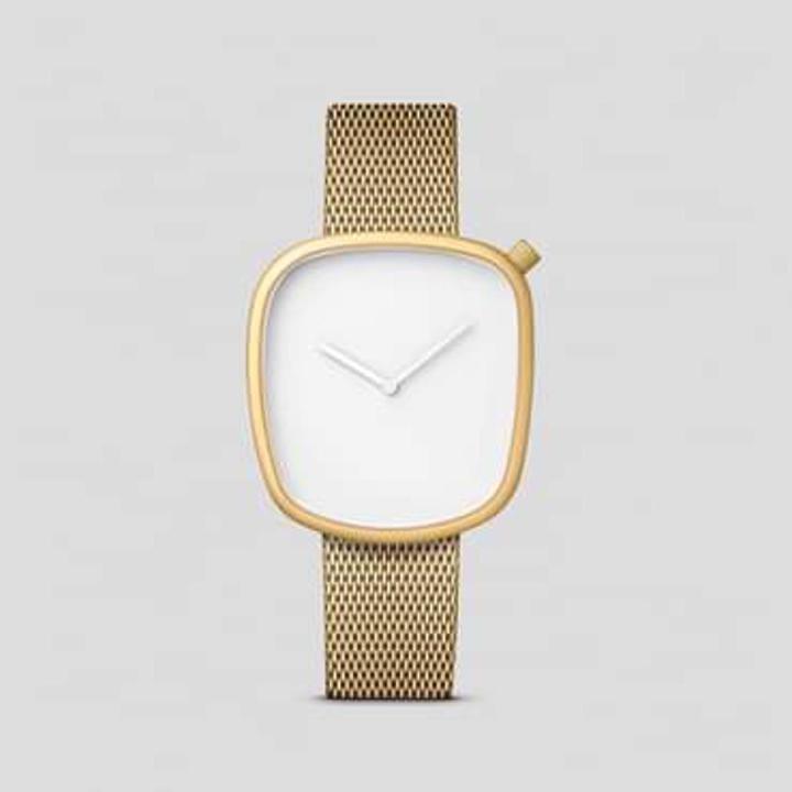 TOMI T077 Mesh Chain Square Minimalist Watch For Both Girls/Boys Men/Women - Unisex Watch