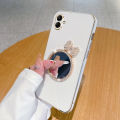 For Samsung Galaxy A05 / A05s Back Cover with Bowknot Mirror Luxury 6D Plating Square Bumper Girls Makeup Phone Case Shiny Soft Silicone Full Camera Protection Cases Pouch. 