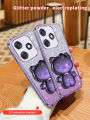VRQR New Style Phone Case For Tecno Spark 10C Back Cover Beautiful Shiny 3D cat Scaffolded Cover Tecno Spark 10 Pro Ki5q K15K Ki5m Ki7. 