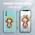 Jizetin for Samsung Galaxy S20 FE Case Anime One-Piece Monkey D. Luffy Anime Side Design Phone Case Square Edge Pattern Liquid Silicone Cases Full Cover Camera Shockproof Protective Case. 