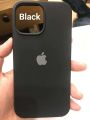 For iPhone 14 Pro Max Case Silicon Official Liquid Deep Purple Color Mobile Phone Cover Anti-Dust Anti-Shock with Camera-Protection. 