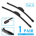 Car Wiper Blade For Honda Civic Sedan 26";+24"; 2006-2008 Auto Windscreen Windshield Wipers Window Wash Fit U Hook Arms. 