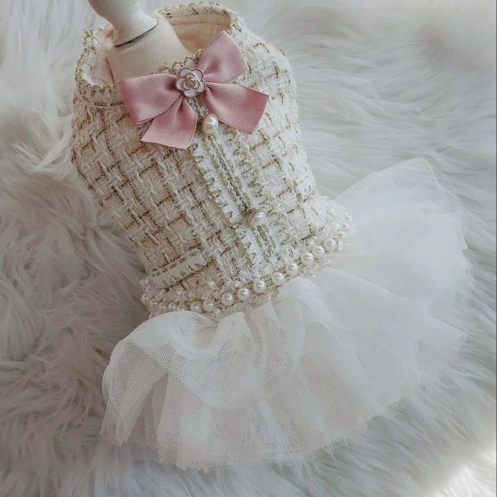 Princess%20Dog%20Dress%20Cat%20Dresses%20Plaid%20Lace%20Design%20Girl%20Pet%20Puppy%20Skirt%20Warm%20Clothes%20Outfit%20-%20Image%205