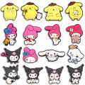【HOT】 2023 New Sanrio Character PVC Shoe Buckle Hello Kitty Melody Kuromi Wholesale Available Sale Cartoons Decorations Kids Gifts. 