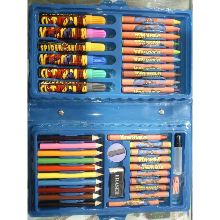 42 Pcs School Colors Box- Drawing Colors Set- Classic Colors Pouch ...