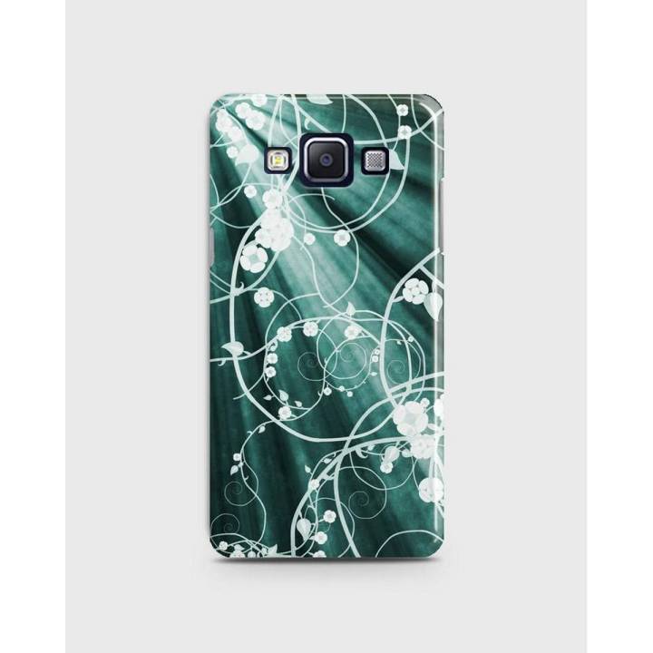 Samsung A5 A5 2015 Cover 3D Hard Case White Flower Pattern - 1Cover2085